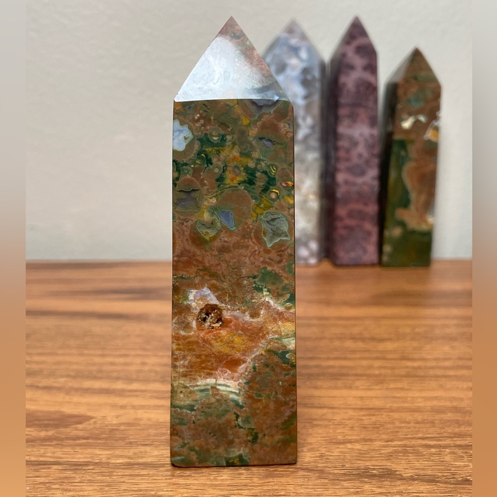 Rainforest Jasper Crystal Tower - image 3